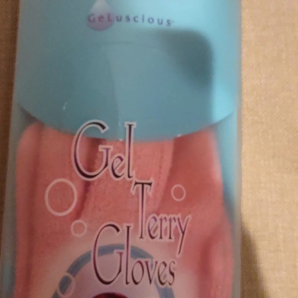 Pink Gel Terry Gloves For Women's Hands, New